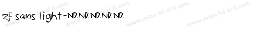 zf sans light字体转换